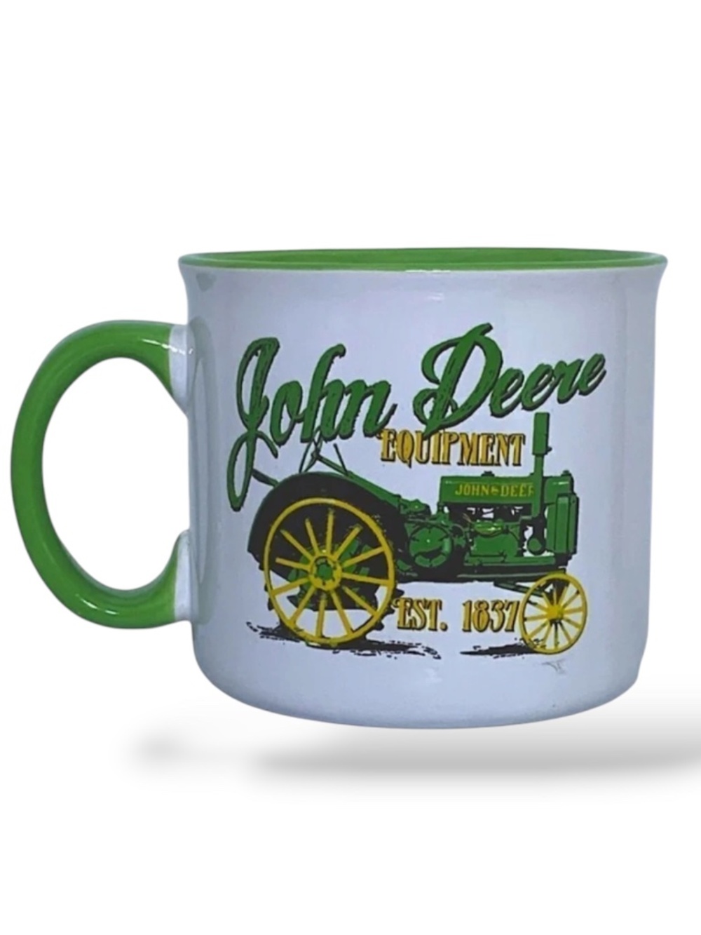 JOHN DEERE Jumbo Mug Tractor Officially Licensed 21.5 oz White Green Gift Mug